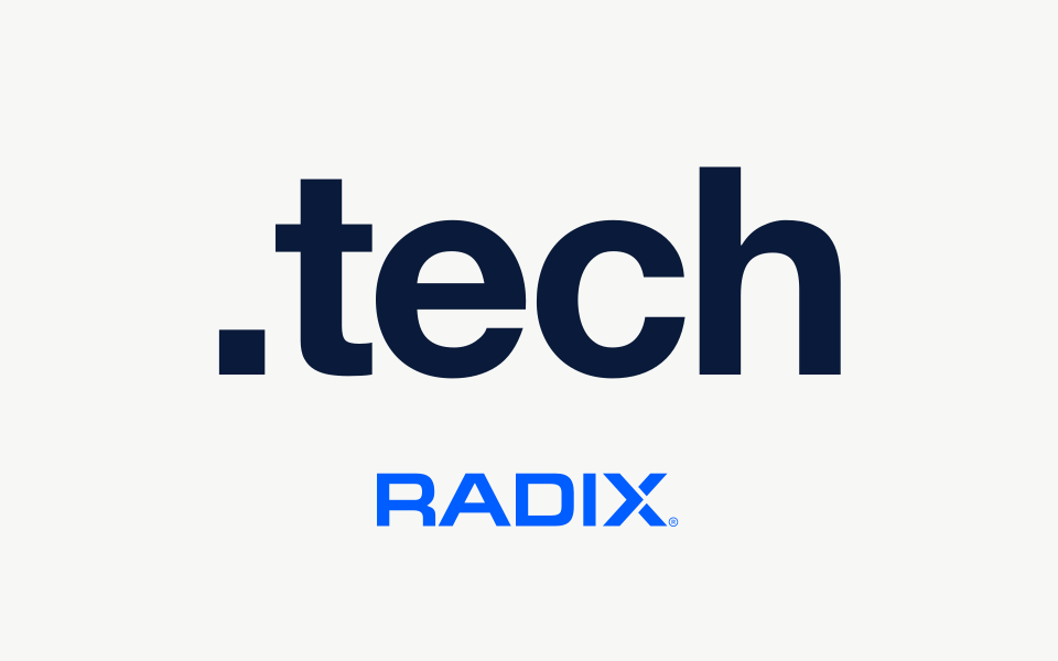 .tech domains from Radix