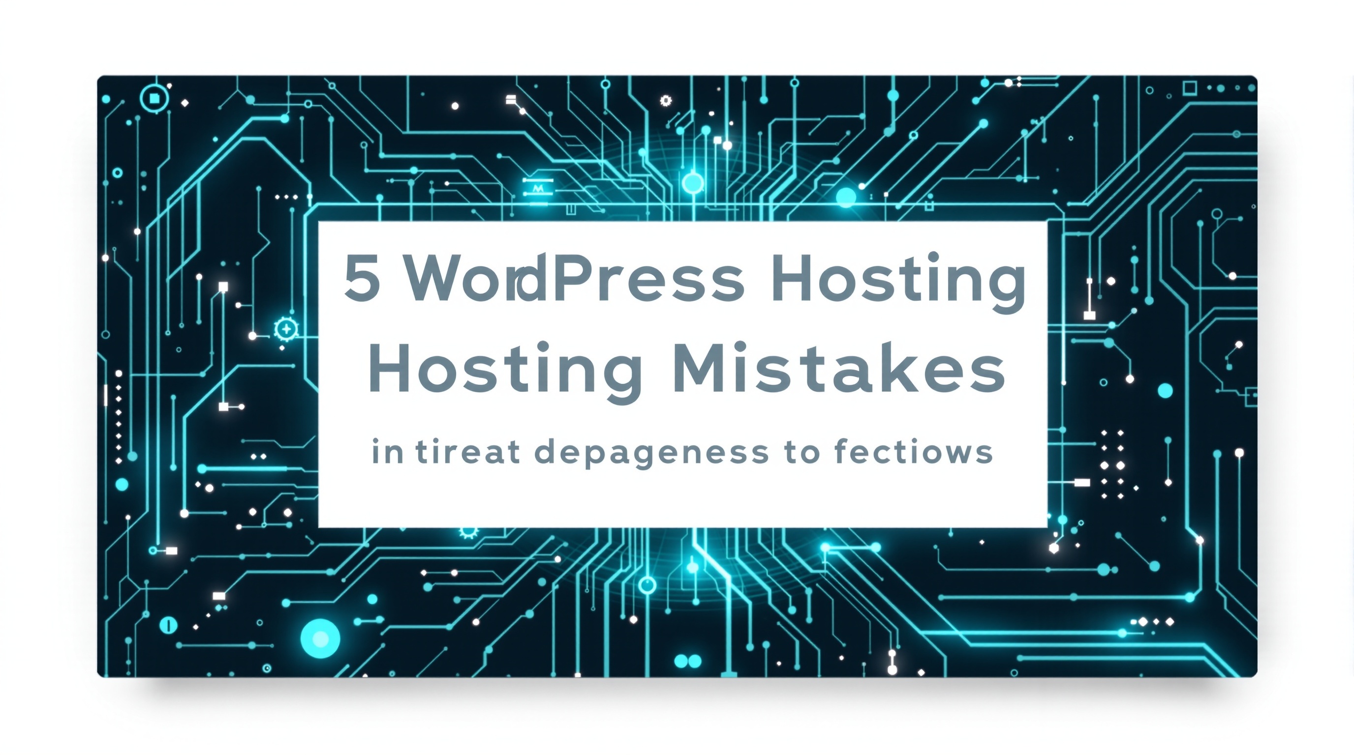 5 WordPress Hosting Mistakes That Cost Agencies Clients (And How I've Seen Them Kill Businesses)